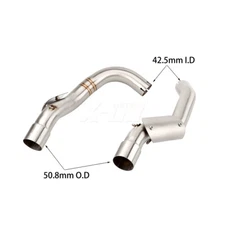 For Honda VTR1000F Firestorm 1997-2006 Motorcycle Exhaust Muffler Mid Link Pipe