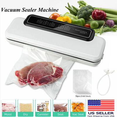 Vacuum Sealer Machine Commercial Seal Meal Food Storage Saver System W/Free Bags