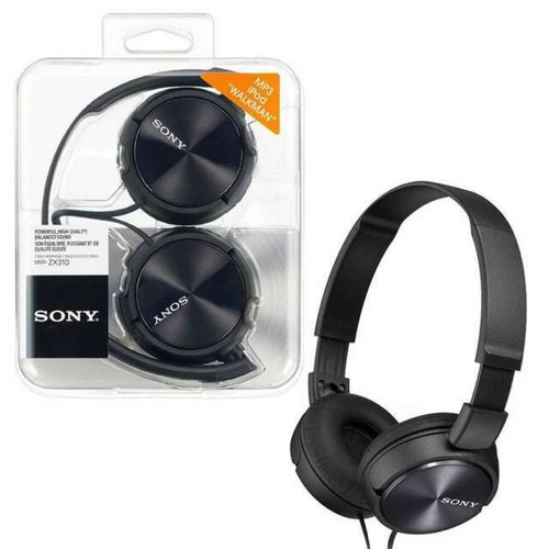Sony MDR-ZX310 On-Ear Foldable Lightweight DJ Style Over-Head Headphones  Black 4905524942132 | eBay