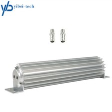 Universal 12 Dual Pass Aluminum Finned Transmission Oil Cooler For Hot Rod Cars