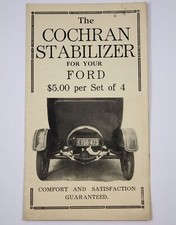The Cochran Stabilizer For Your Ford Vintage Advertising Brochure L001