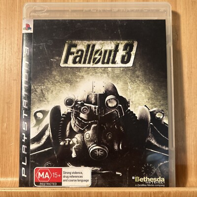 Fallout 3 Sony PlayStation 3 PS3 Video Game Complete With Survival Guide (G3.8)