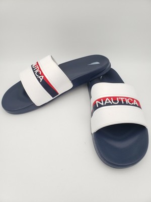 nautica slides blue