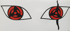 Naruto Kakashi Both Sharingan Eyes Sticker Vinyl Decal Windows/Laptop Waterproof