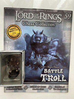 Herr der Ringe Schach Sammlung Ausgabe 59 Battle Troll Eaglemoss Figur & Magazin