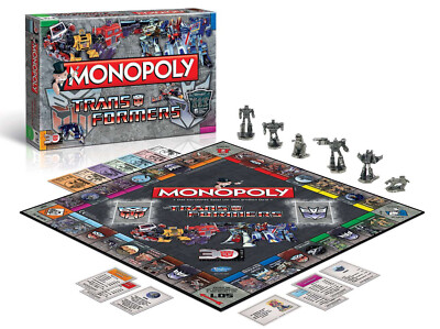 The Transformers Monopoly mit 6 exklusiven Spielfiguren Brettspiel deutsch - NEU