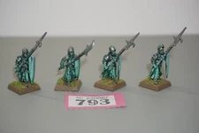 Warhammer Soulblight Gravelords Vampire Counts Grave Guard Halberd x 4 - Metal