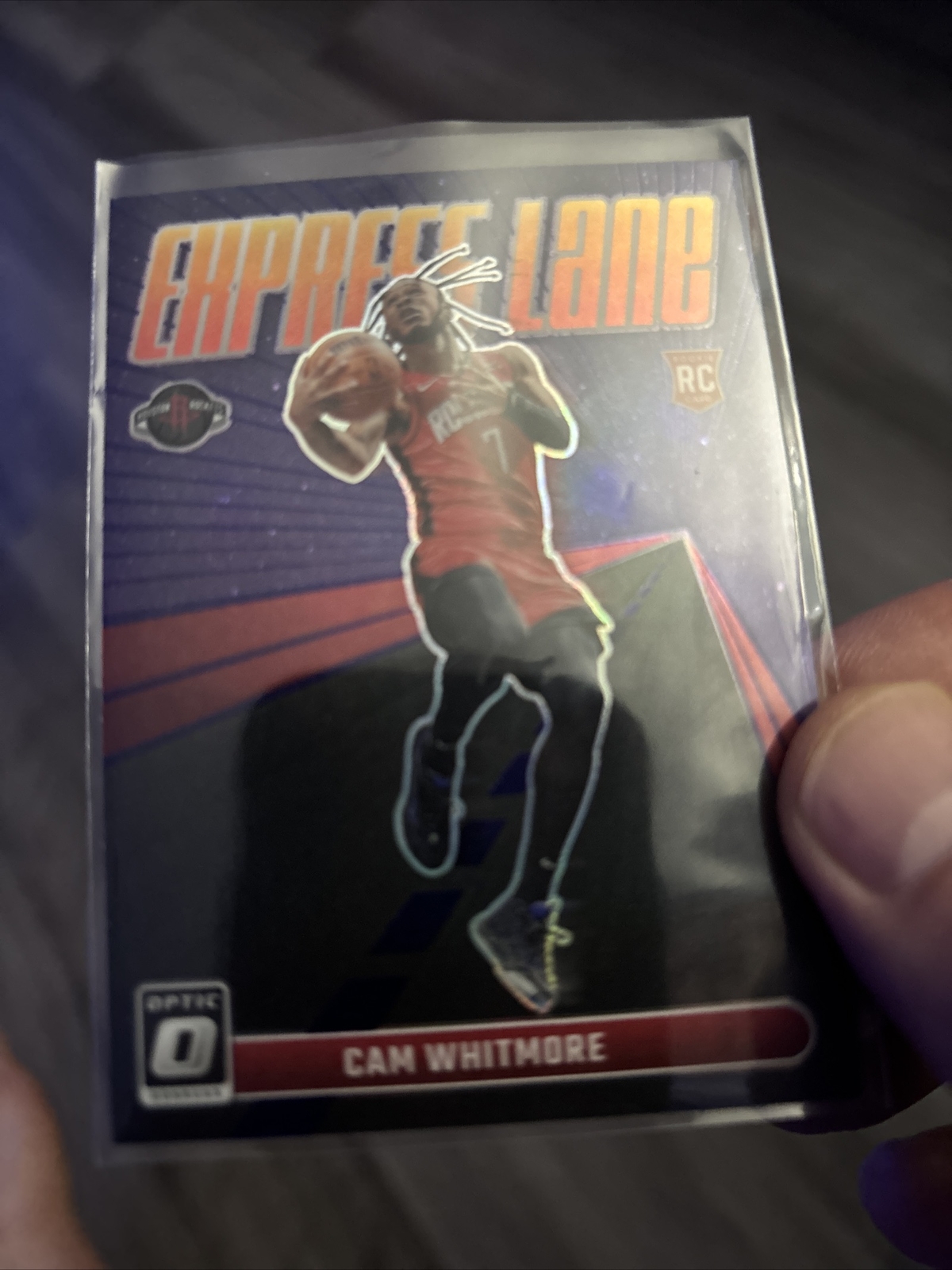 Cam Whitmore 2023-24 Panini Donruss Optic Purple Express Lane Insert RC Rockets