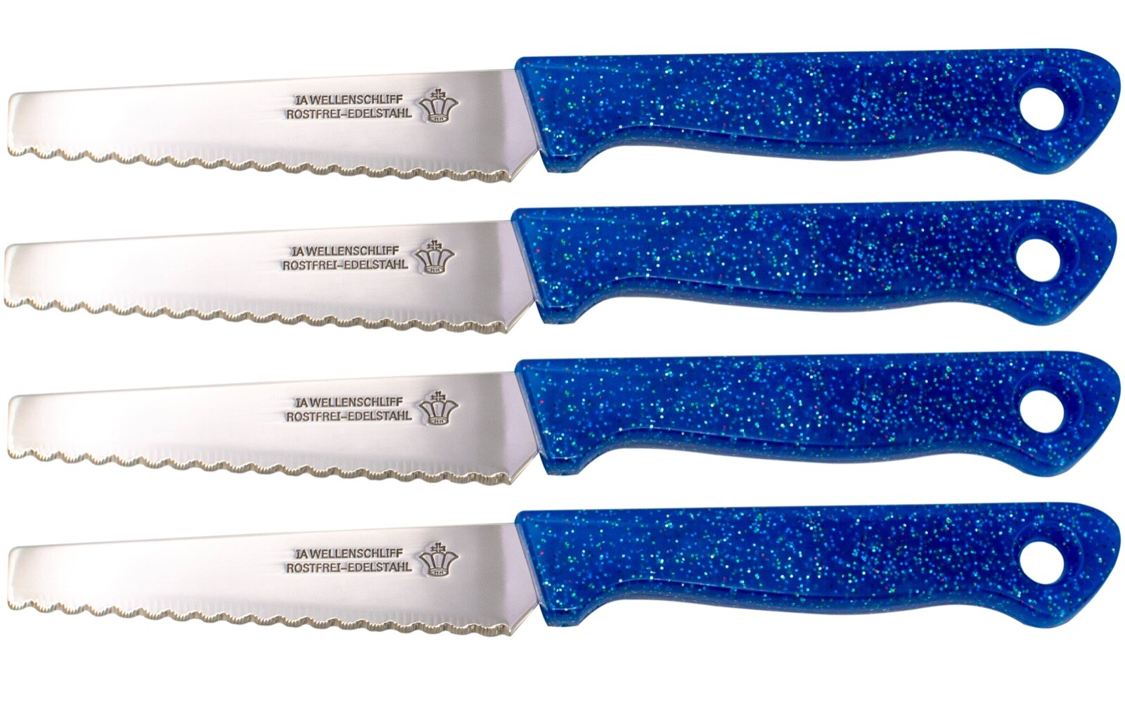 4 Fuchs Solingen Brötchenmesser Rostfrei - Frühstückmesser Küchenmesser