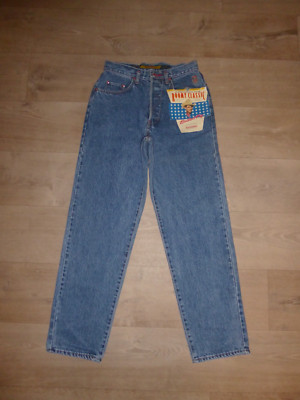 EDWIN ROOMY CLASSIC Jeans VINTAGE Hoher Bund Blau W30 L32 **NEU** T1