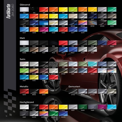 3M Wrap Film Series 2080 Car Wrapping Folie 30x152cm G378 Gloss Blue Raspberry - Bild 2 von 5