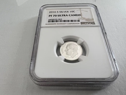 2016-S SILVER ROOSEVELT DIME NGC PF70 ULTRA CAMEO "BROWN LABEL" TOP POP