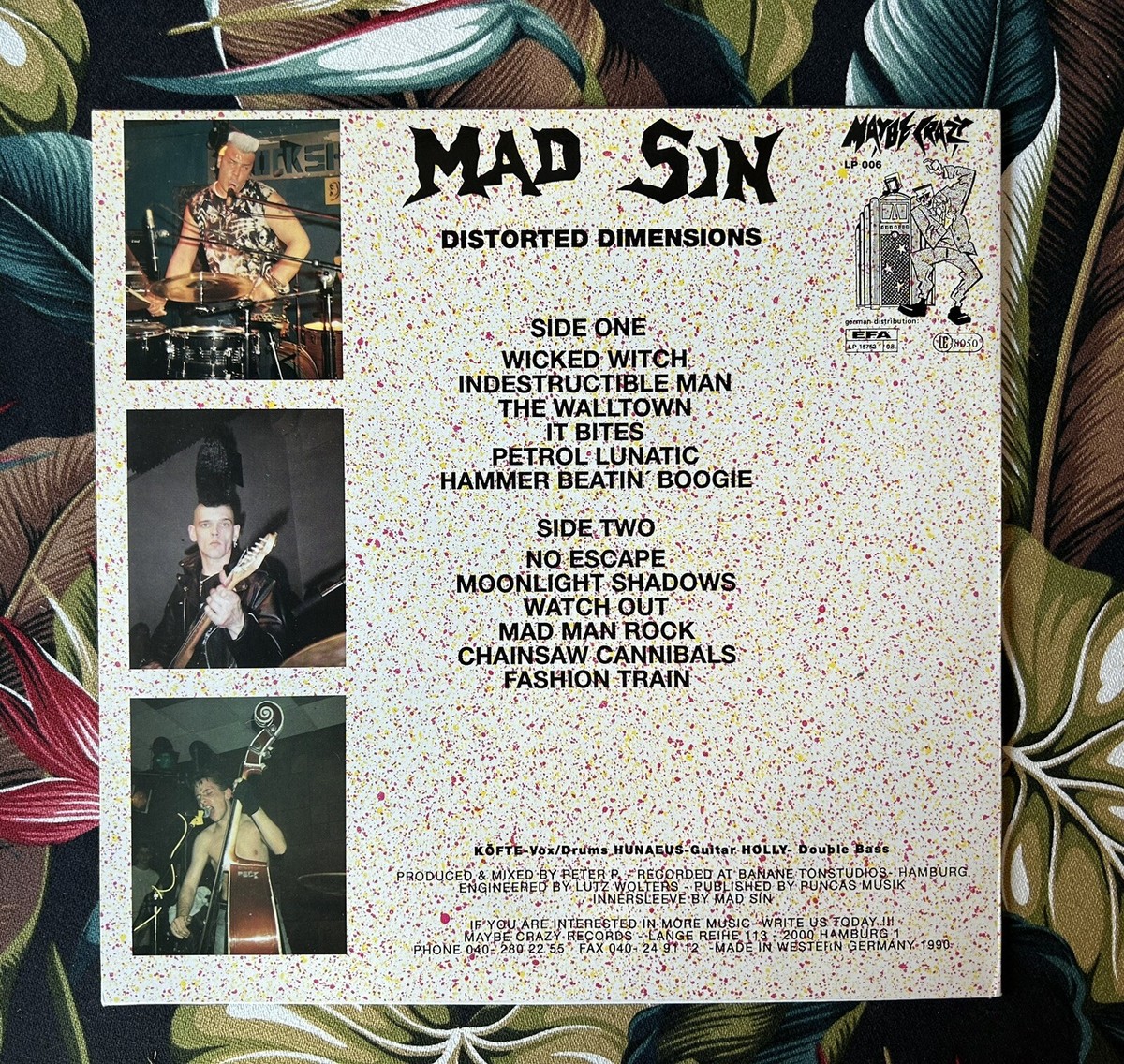 MAD SIN - DISTORTED DIMENSIONS Psychobilly Silver Label LP | eBay