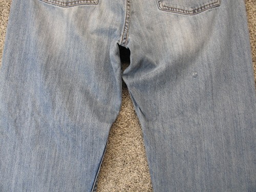 Lucky Brand 181 Relaxed Straight Denim Jeans Men's 38x32 Distressed Vintage - Picture 17 of 20