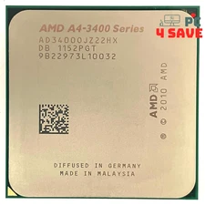 AMD A4-3400 HX 2.70GHz 2-Core Socket FM1 Desktop CPU Processor AD3400OJZ22HX 65W