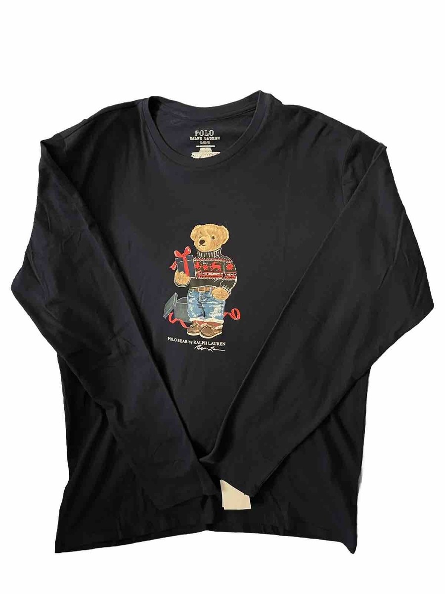 Polo Ralph Lauren Men's Polo Bear Cotton Jersey Pajama Sleep Shirt