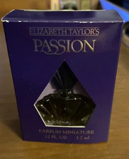 ELIZABETH TAYLOR'S PASSION PARFUM .12 FL OZ Vintage, New