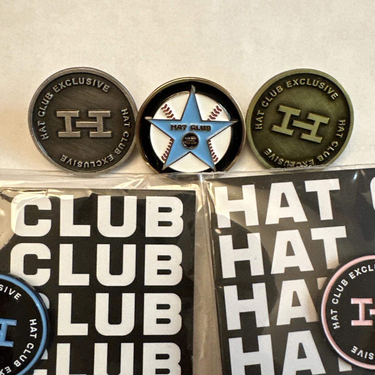 クラブハウス ピンバッチ CLUBHAUS Lapel Pin Hat Club Exclusive Coin Pin (5 Pins) - discontinued original
