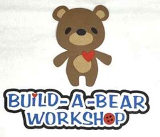 Build A Bear Workshop Title with Bear Die Cut Embellishment Scrapbook