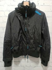 Superdry Japan The Windbomber Jacket Womens Medium Jacket 3 Full Zip Black A103