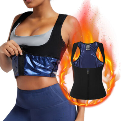 Damen Saunaanzüge Weste Abnehmen Sauna Schweiß Tank Top Waist Trainer Shaper