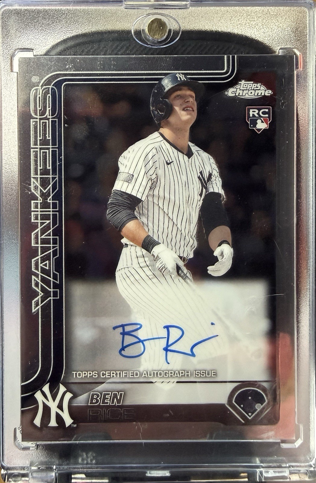 2025 Topps Chrome - Rookie Autographs Ben Rice #RA-BR (AU, RC)