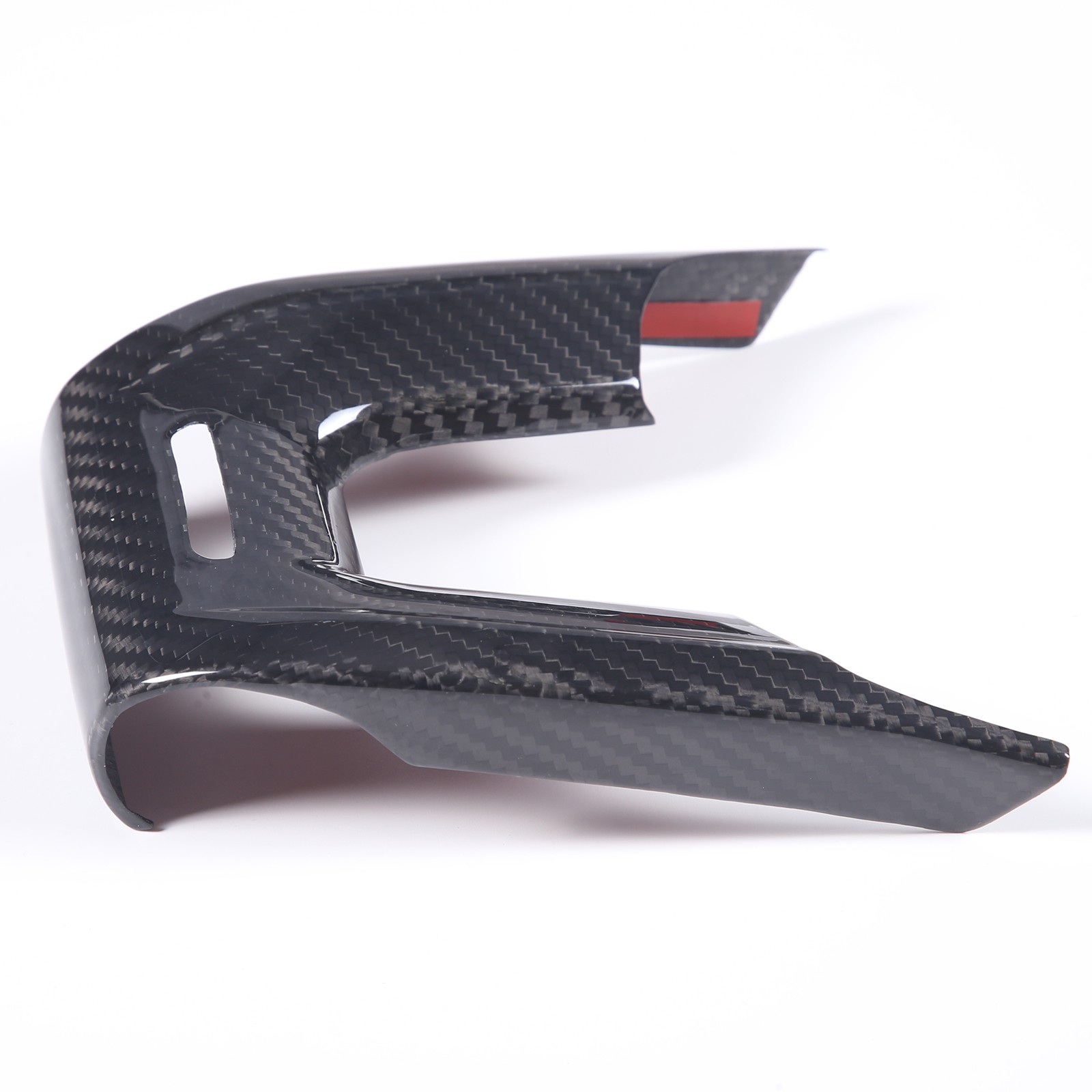For Lamborghini URUS 2018-2023 Carbon Fiber Steering Wheel Bottom Trim Cover