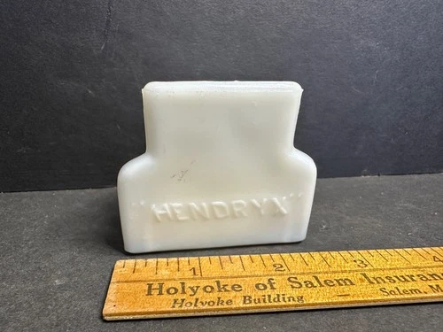 Vintage Hendryx Milk Glass Bird Cage Feeder