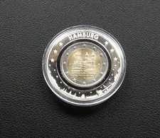 BRD  2 Euro 2021 ~ Sachsen-Anhalt - Magdeburger Dom , Polymer-Ring - Hamburg