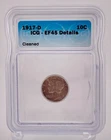 1917-D $0.10 Cent Piece Coin - ICG Graded EF45 Details Cleaned