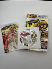 Rollercoaster Tycoon 2: Triple Thrill Pack - PC CD-Rom Big Box W/ Manual-Good