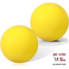 2 Pcs 7 Inch Foam Balls Uncoated High Density, Soft and Bouncy Silent Yellow
