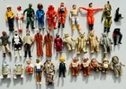 Vintage Star Wars Action Figure Lot 1970s-80s Kenner - Ewoks, Han Solo, R2-D2