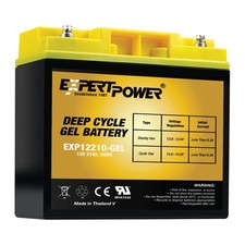 ExpertPower 12V 21Ah Gel Deep Cycle Battery for Marine Mobility Applications