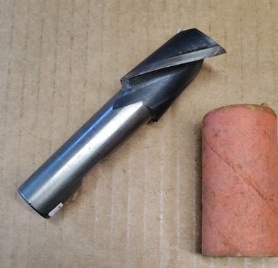 1'' 2-Flute, Finishing End Mill, CUTTER, 1/2'' Shank, 3.5'' OAL, WELDON  