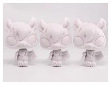 Custom 3pcs Blank Mold lps DIY Toys Nightly Bat Kid Xmas Gift Paint By Yourself