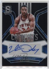 2023-24 Panini Spectra International Black Prizm 1/1 Charles Oakley #CS-COK Auto