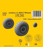 Junkers Ju 88A/C Wheels Late Type / 1:72 - Cmk 7479