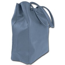 Toscanto Borsa Shopper Donna In Pelle Blu OTTM107SB