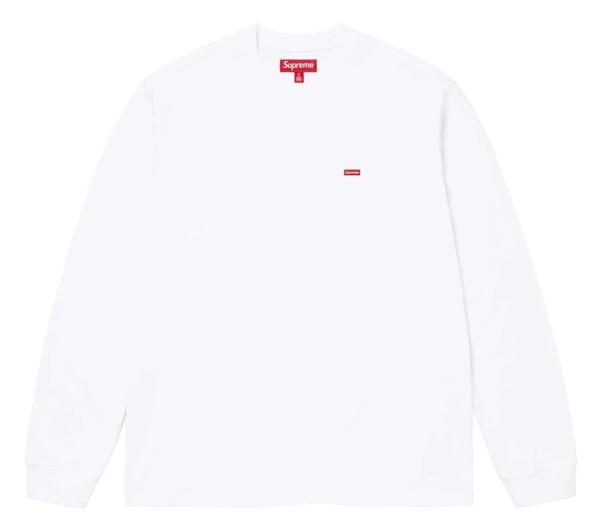 Supreme 24FW petite boîte L S Tee blanc blanc grande chemise Supreme T shirt Ron T