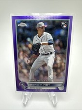 2022 Topps Chrome Update GEORGE KIRBY RC #USC101 Purple Refractor Mariners