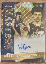 Walter Clayton Jr. 2025-26 Topps Finest #/25 Masters Gold Geometric Autograph