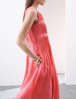 M&S - Autograph Womens Sun Maxi Dress in Rouge