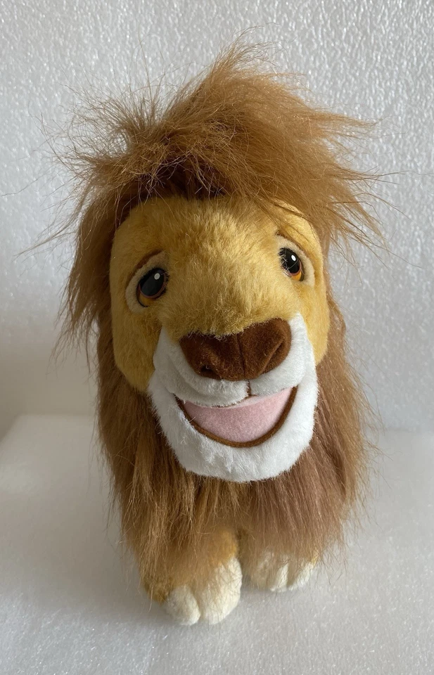 Brinquedo de pelúcia vintage 1993 Disney The Lion King MUFASA bicho de pelúcia 14"" de altura - Imagem 2 de 4