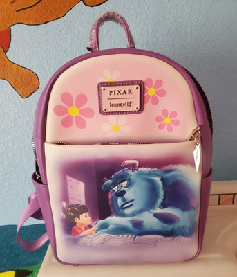 Loungefly Pixar Monsters Inc Boo & Sulley Mini Backpack NWT Rare Disney Bag