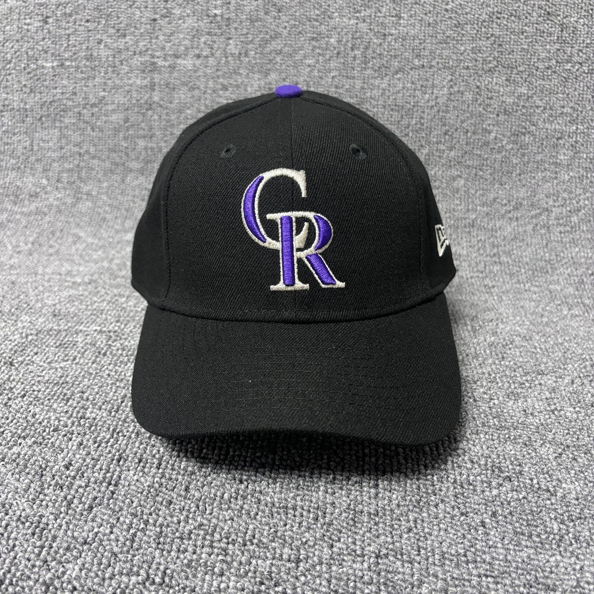 New Era Colorado Rockies 9FORTY The League Youth Adjustable Hat Black Purple