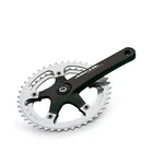 Miche Young 6/7/8/9 Speed Road 155mm Chainset 36/46T In Black RRP £90
