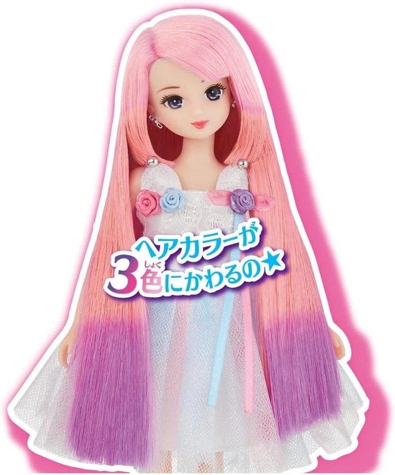 Juego de muñecas Takara Tomy Licca-chan Yumeiro Misaki cambio de color Japón vendedor de EE. UU. Foto 3 de 4