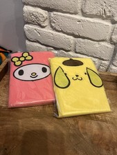 Sanrio Pompompurin and My Melody Fuzzy Locked Diary/Journal Set, New