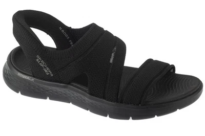 Sandalen Damen, Skechers Slip-Ins: Go Walk Flex Sandal - Enticing, Schwarz